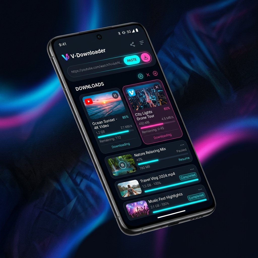 DouyinDL Android App Mockup