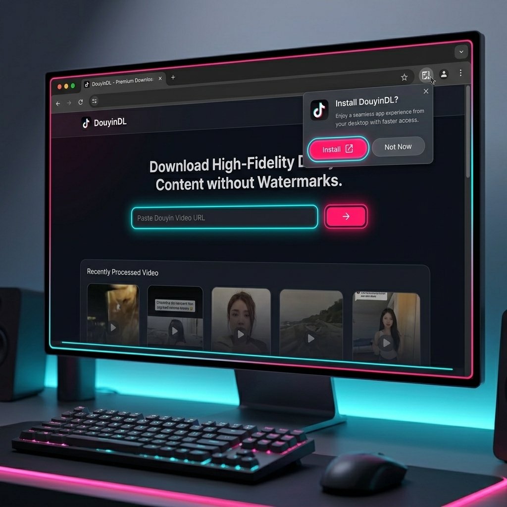 How to Bookmark and Auto-Save DouyinDL on Desktop and Mobile
