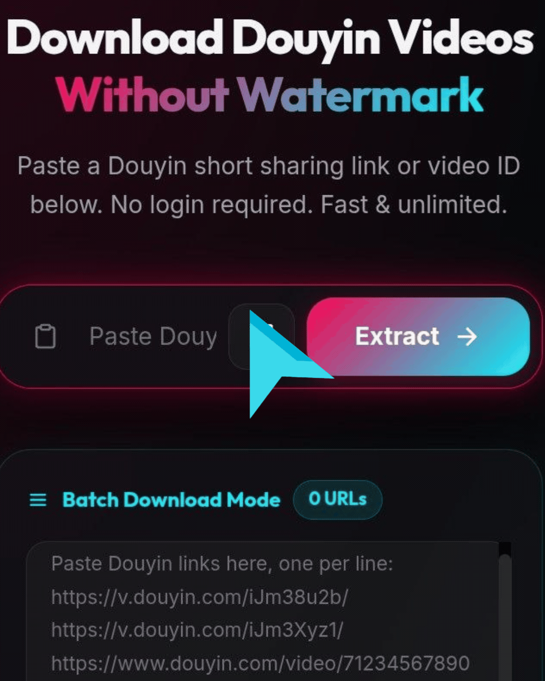 Paste copied URL