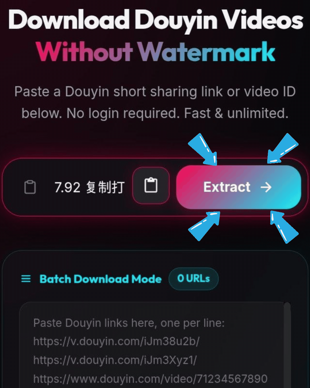 Tap Extract button